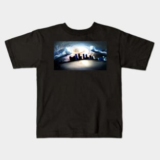 Tampa Bay skyline with Galaxy Kids T-Shirt